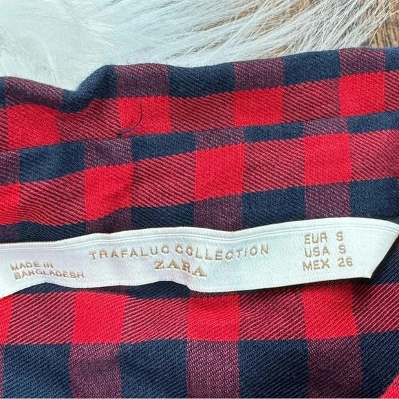 Zara Trafaluc Collection Plaid Shirt Dress - Picture 5 of 6
